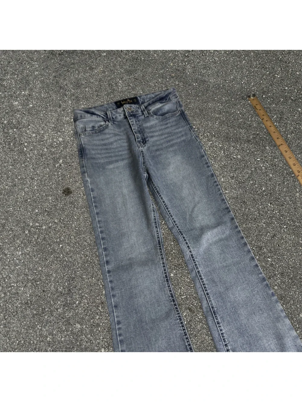 Indigo Rein Retro Y2K Straight Leg Skinny Flared Jeans Women Size 27x31